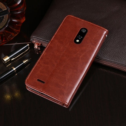 For Ulefone Note 8P idewei Crazy Horse Texture Horizontal Flip Leather Case with Holder & Card Slots & Wallet(Brown) - More Brand by idewei | Online Shopping South Africa | PMC Jewellery | Buy Now Pay Later Mobicred