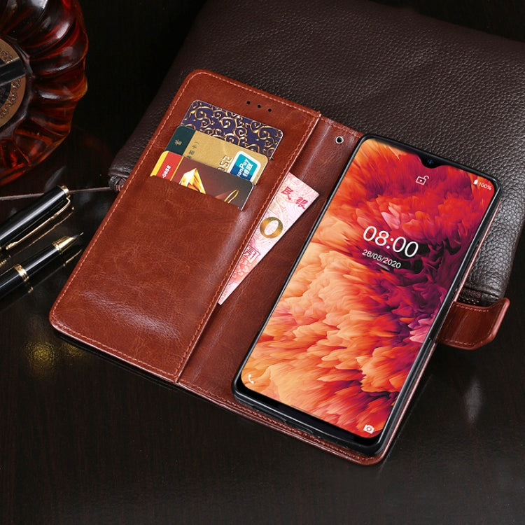 For Ulefone Note 8P idewei Crazy Horse Texture Horizontal Flip Leather Case with Holder & Card Slots & Wallet(Brown) - Ulefone Cases by idewei | Online Shopping South Africa | PMC Jewellery | Buy Now Pay Later Mobicred