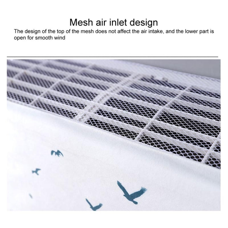 Do Not Take Dust-proof And Anti Direct Blowing Simple Wind Hanging Machine Air Conditioner Moon Cover, Size:Width 80 × Thickness 20 × Height 90cm(Round Leaf) - Dust Covers by PMC Jewellery | Online Shopping South Africa | PMC Jewellery | Buy Now Pay Later Mobicred