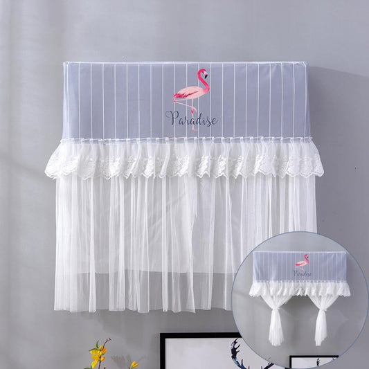 Do Not Take Dust-proof And Anti Direct Blowing Simple Wind Hanging Machine Air Conditioner Moon Cover, Size:Width 98 × Thickness 20 × Height 90cm(Striped Flamingo) - Dust Covers by PMC Jewellery | Online Shopping South Africa | PMC Jewellery | Buy Now Pay Later Mobicred