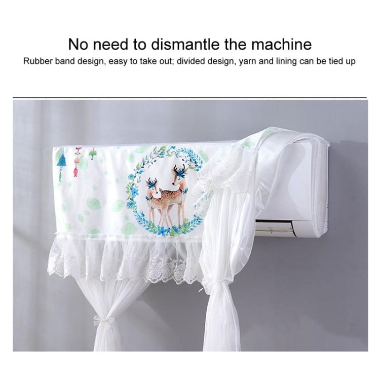 Do Not Take Dust-proof And Anti Direct Blowing Simple Wind Hanging Machine Air Conditioner Moon Cover, Size:Width 98 �� Thickness 20 �� Height 90cm(Round Leaf) - Dust Covers by PMC TechLife | Online Shopping South Africa | PMC TechLife | Buy Now Pay Later Mobicred