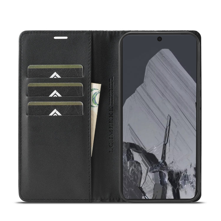 For Google Pixel 9 Pro LC.IMEEKE Carbon Fiber Leather Phone Case(Vertical Black) - Google Cases by LC.IMEEKE | Online Shopping South Africa | PMC TechLife | Buy Now Pay Later Mobicred