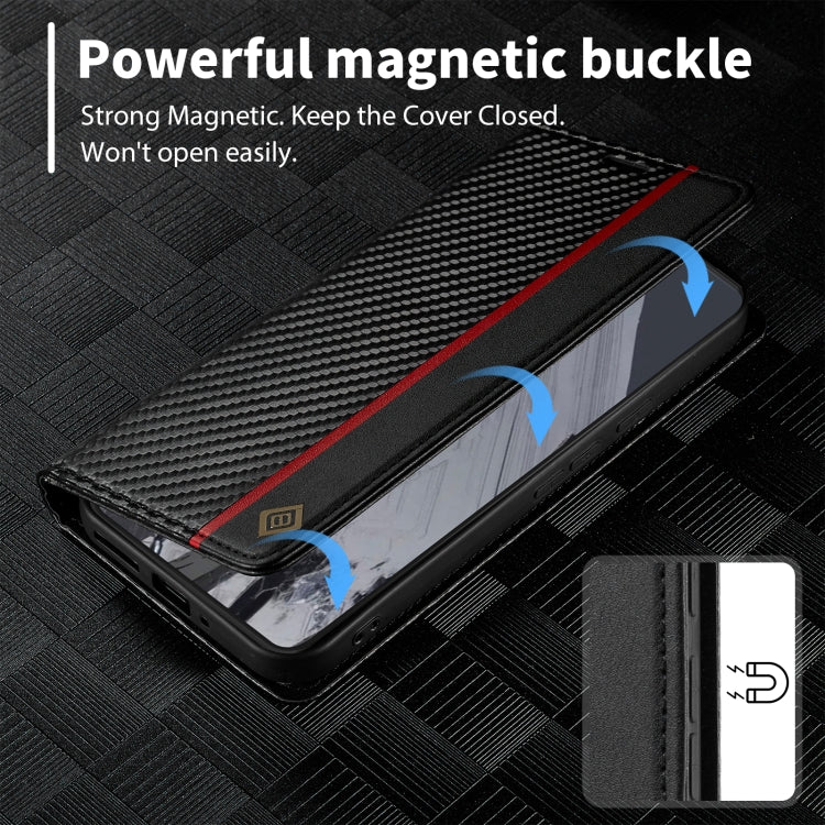 For Google Pixel 9 Pro LC.IMEEKE Carbon Fiber Leather Phone Case(Vertical Black) - Google Cases by LC.IMEEKE | Online Shopping South Africa | PMC TechLife | Buy Now Pay Later Mobicred