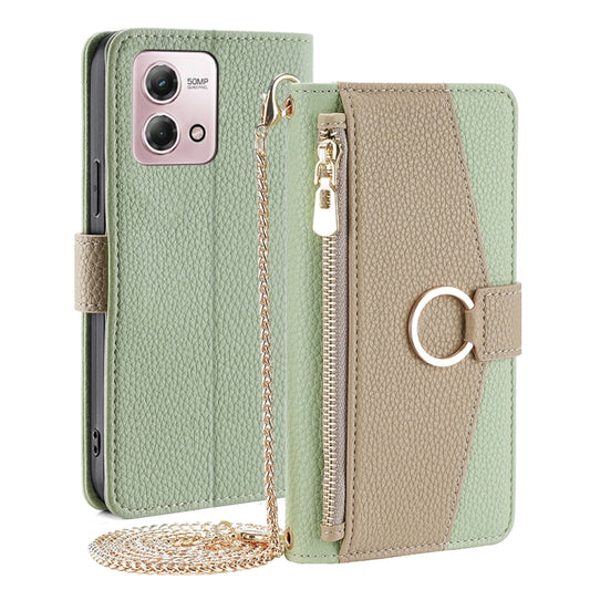 For Motorola Moto G Stylus 2023 4G Crossbody Litchi Texture Leather Phone Case(Green) - Motorola Cases by PMC Jewellery | Online Shopping South Africa | PMC Jewellery | Buy Now Pay Later Mobicred