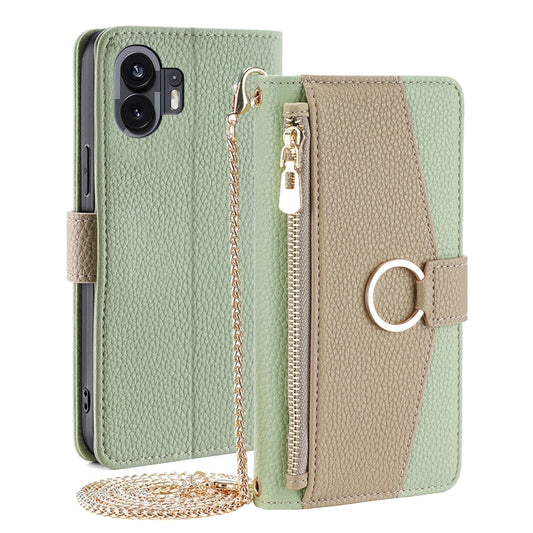 For Nothing Phone 2 Crossbody Litchi Texture Leather Phone Case(Green) - More Brand by PMC Jewellery | Online Shopping South Africa | PMC Jewellery | Buy Now Pay Later Mobicred