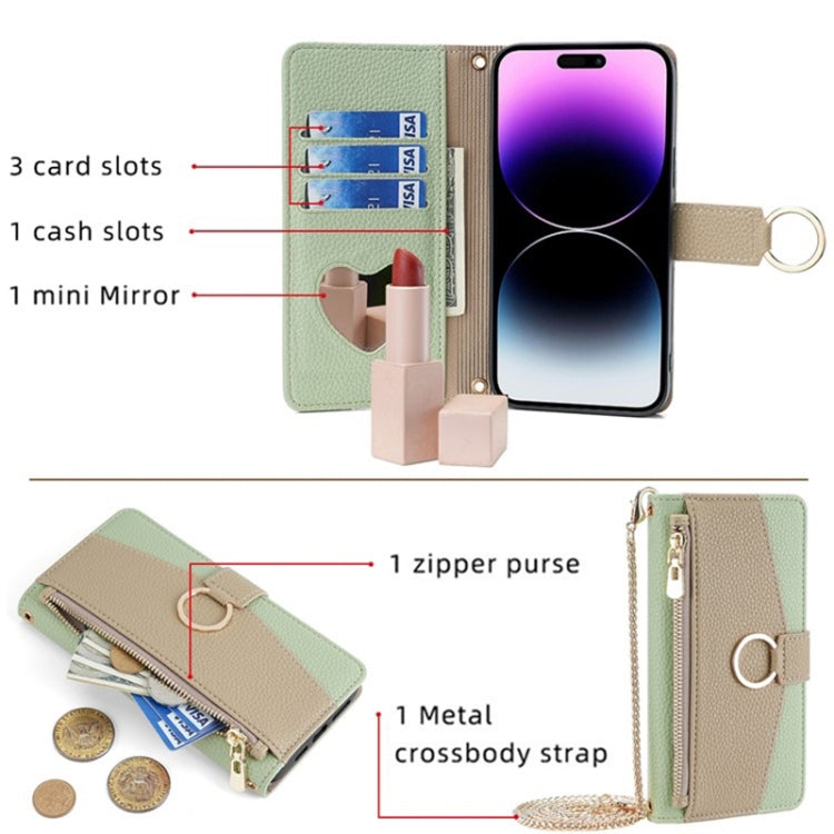 For Tecno Pova 4 Crossbody Litchi Texture Leather Phone Case(Green) - Tecno Cases by PMC TechLife | Online Shopping South Africa | PMC TechLife | Buy Now Pay Later Mobicred
