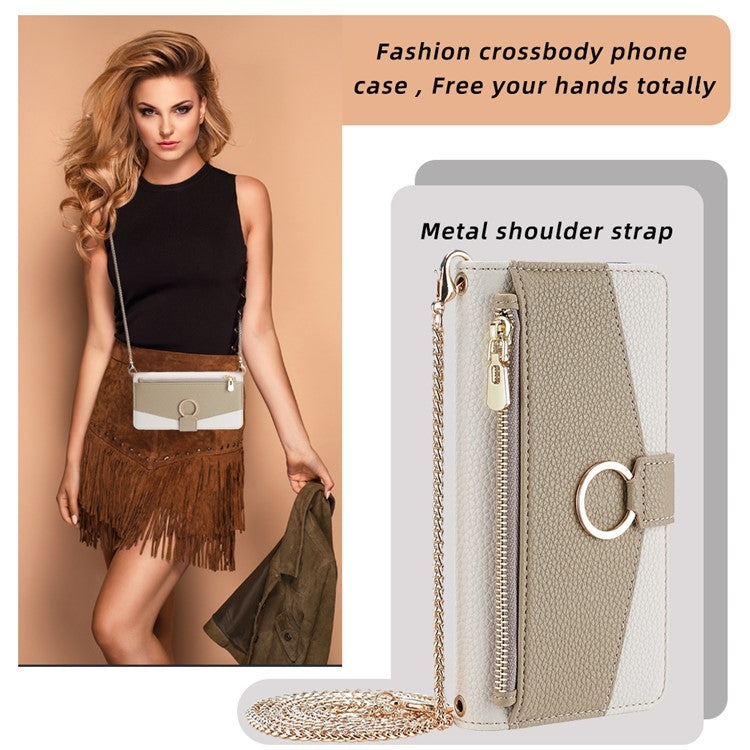 For Tecno Camon 30 Pro 5G Crossbody Litchi Texture Leather Phone Case(White) - Tecno Cases by PMC TechLife | Online Shopping South Africa | PMC TechLife | Buy Now Pay Later Mobicred