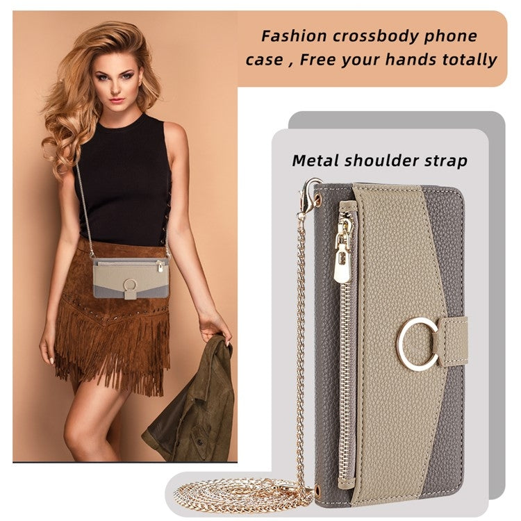 For Nokia G42 5G Crossbody Litchi Texture Leather Phone Case(Grey) - Nokia Cases by PMC TechLife | Online Shopping South Africa | PMC TechLife | Buy Now Pay Later Mobicred