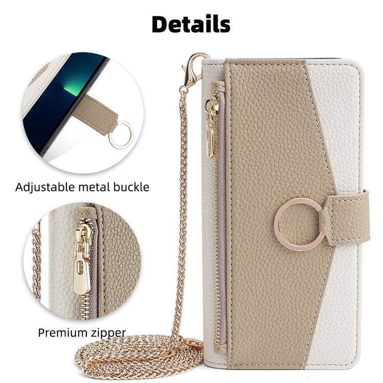 For Samsung Galaxy S24 Ultra 5G Crossbody Litchi Texture Leather Phone Case(White) - Galaxy S24 Ultra 5G Cases by PMC Jewellery | Online Shopping South Africa | PMC Jewellery | Buy Now Pay Later Mobicred