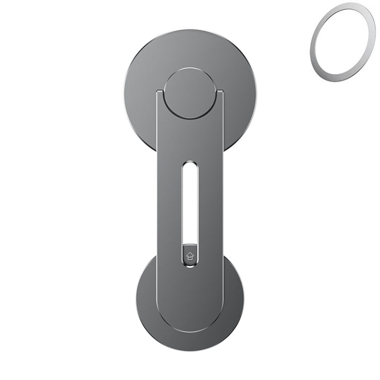 ZF013 For Tesla MagSafe Magnetic Hidden Phone Holder, Flip Version(Grey) - Car Holders by PMC TechLife | Online Shopping South Africa | PMC TechLife | Buy Now Pay Later Mobicred