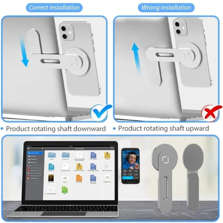 ZF010 For Tesla Magnetic Hidden Phone Holder, with Magnets Sheet(Silver) - Car Holders by PMC TechLife | Online Shopping South Africa | PMC TechLife | Buy Now Pay Later Mobicred