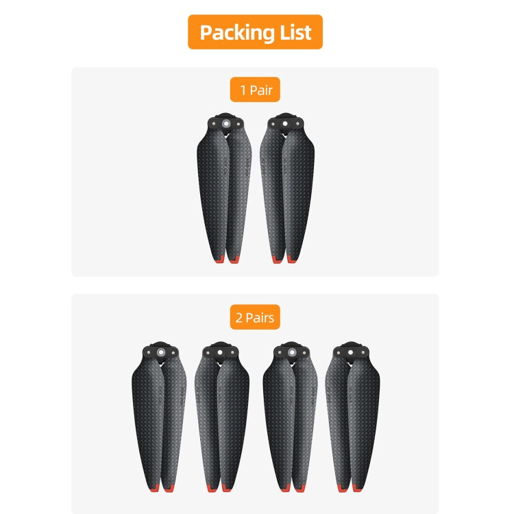 For DJI Air 3 Sunnylife 8747F Carbon Fiber Paddle Propeller Wing Blade, Quantity:1 Pair - Others by Sunnylife | Online Shopping South Africa | PMC Jewellery | Buy Now Pay Later Mobicred
