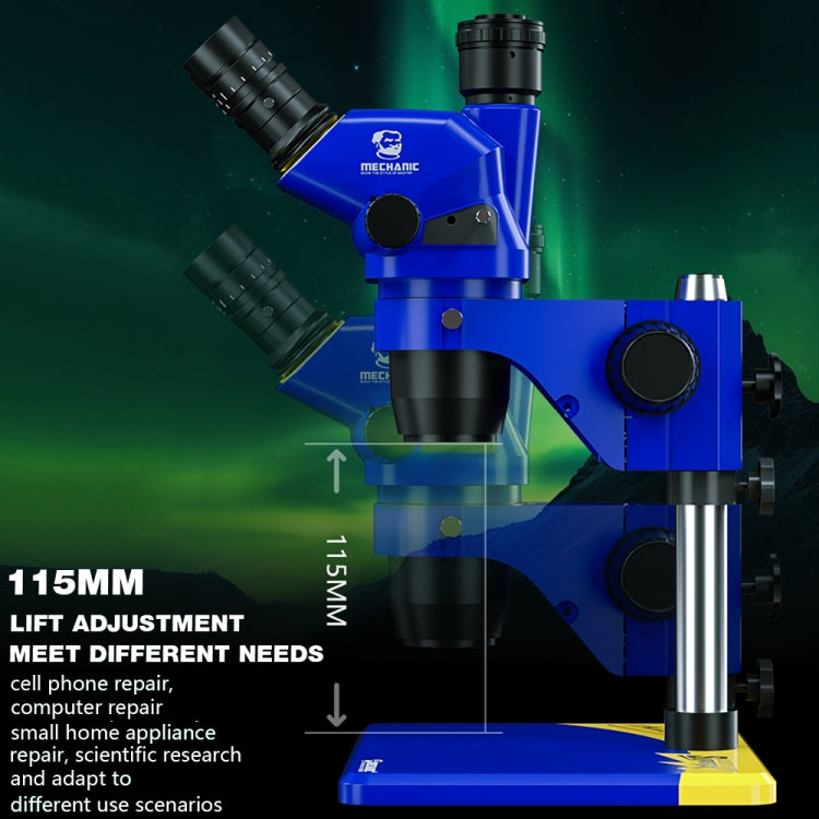 Mechanic Super X 360 Rotation HD Video Trinocular Stereo Microscope - free shipping - PMC TechLife - Order now!