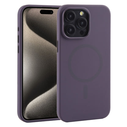 For iPhone 15 Pro Max Mutural Karen Series Liquid Silicone Magsafe Phone Case(Dark Purple) - iPhone 15 Pro Max Cases by Mutural | Online Shopping South Africa | PMC Jewellery | Buy Now Pay Later Mobicred