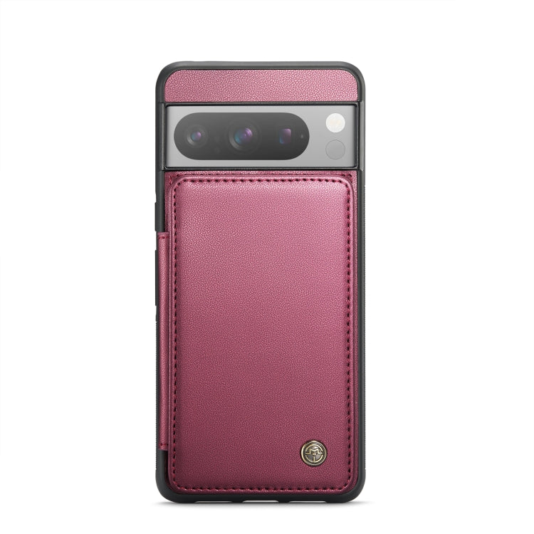 For Google Pixel 8 Pro CaseMe C22 Card Slots Holder RFID Anti-theft Phone Case(Wine Red) - Google Cases by CaseMe | Online Shopping South Africa | PMC Jewellery | Buy Now Pay Later Mobicred