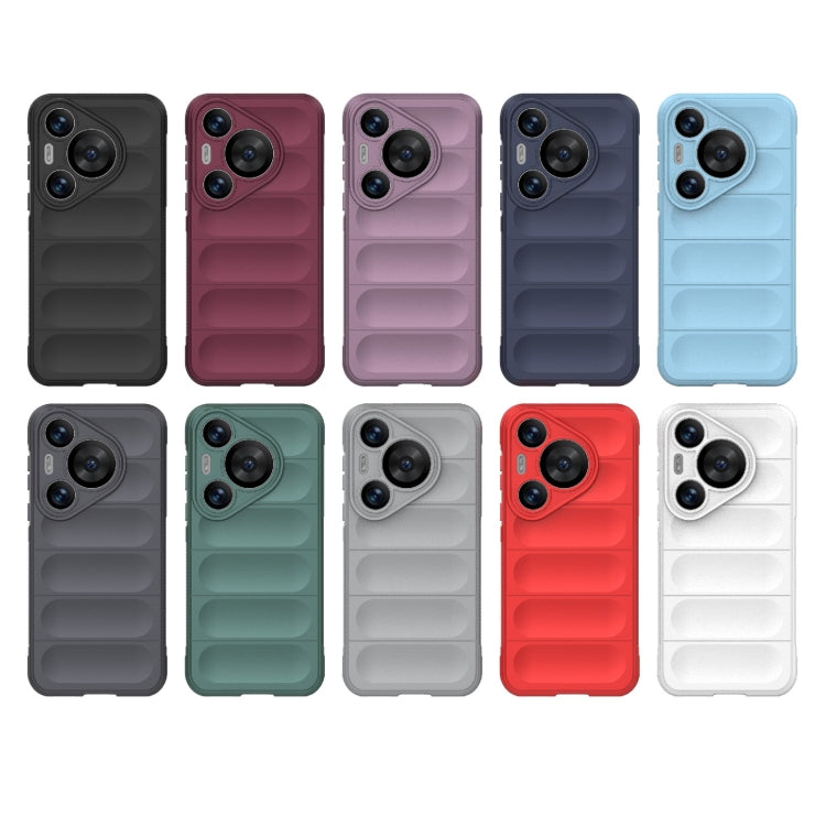For Huawei Pura 70 Pro / 70 Pro+ Magic Shield TPU + Flannel Phone Case(Black) - Huawei Cases by PMC TechLife | Online Shopping South Africa | PMC TechLife | Buy Now Pay Later Mobicred