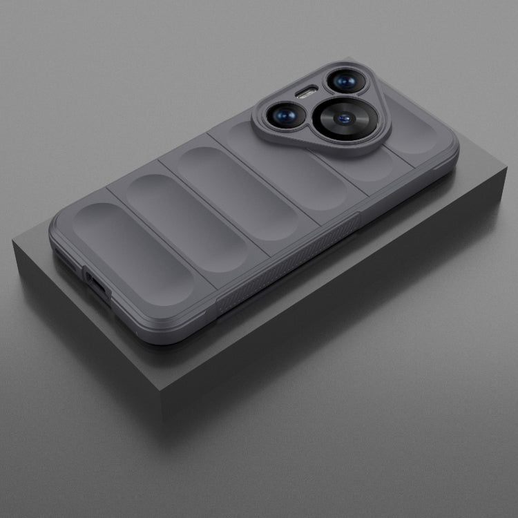 For Huawei Pura 70 Pro / 70 Pro+ Magic Shield TPU + Flannel Phone Case(Dark Grey) - Huawei Cases by PMC TechLife | Online Shopping South Africa | PMC TechLife | Buy Now Pay Later Mobicred