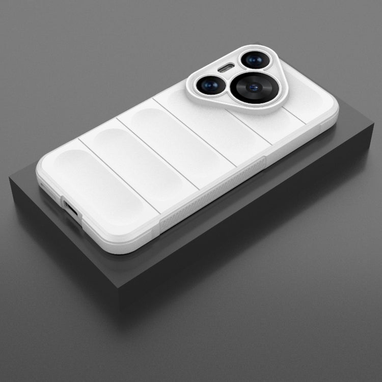 For Huawei Pura 70 Pro / 70 Pro+ Magic Shield TPU + Flannel Phone Case(White) - Huawei Cases by PMC TechLife | Online Shopping South Africa | PMC TechLife | Buy Now Pay Later Mobicred