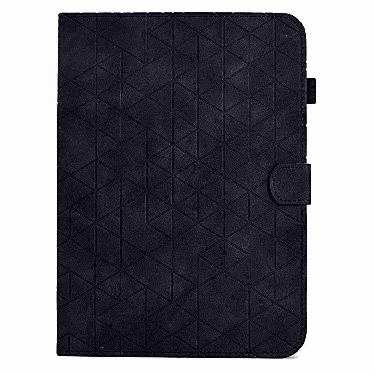 For Samsung Galaxy Tab S9 Rhombus TPU Smart Leather Tablet Case(Black) - Galaxy Tab S9 Cases by PMC Jewellery | Online Shopping South Africa | PMC Jewellery | Buy Now Pay Later Mobicred