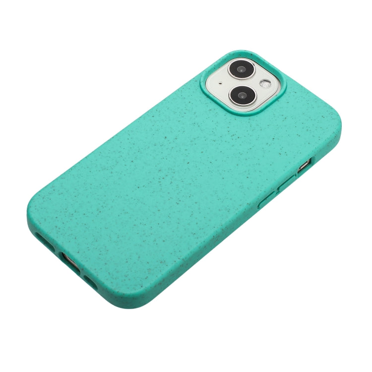 For iPhone 14 Plus Wheat MagSafe Magnetic Straw Material + TPU Phone Case(Green) - iPhone 14 Plus Cases by PMC TechLife | Online Shopping South Africa | PMC TechLife