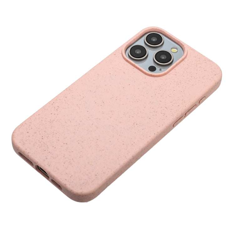 For iPhone 13 Pro Wheat MagSafe Magnetic Straw Material + TPU Phone Case(Pink) - iPhone 13 Pro Cases by PMC TechLife | Online Shopping South Africa | PMC TechLife