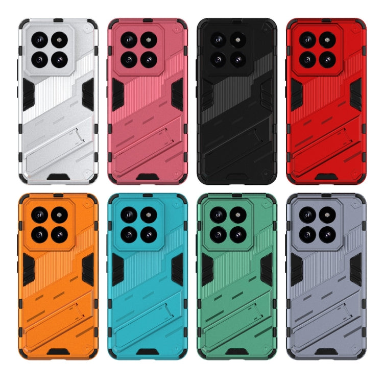 For Xiaomi 14 Pro 5G Punk Armor 2 in 1 PC + TPU Phone Case with Holder(Red) - 14 Pro Cases by PMC TechLife | Online Shopping South Africa | PMC TechLife | Buy Now Pay Later Mobicred