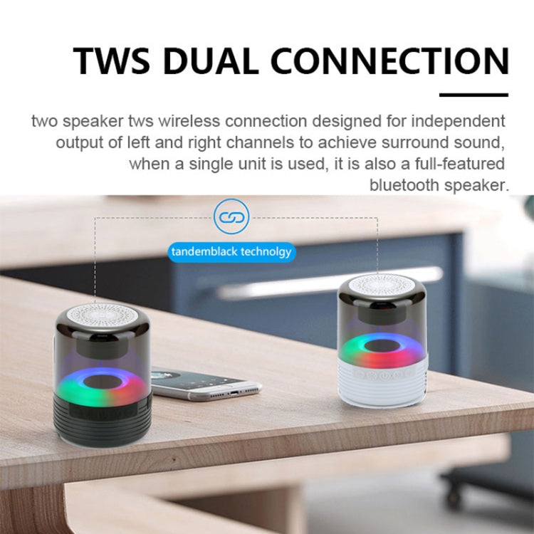 T&G TG369 Portable mini LED Wireless Bluetooth Speaker(Black) - Mini Speaker by T&G | Online Shopping South Africa | PMC Jewellery | Buy Now Pay Later Mobicred