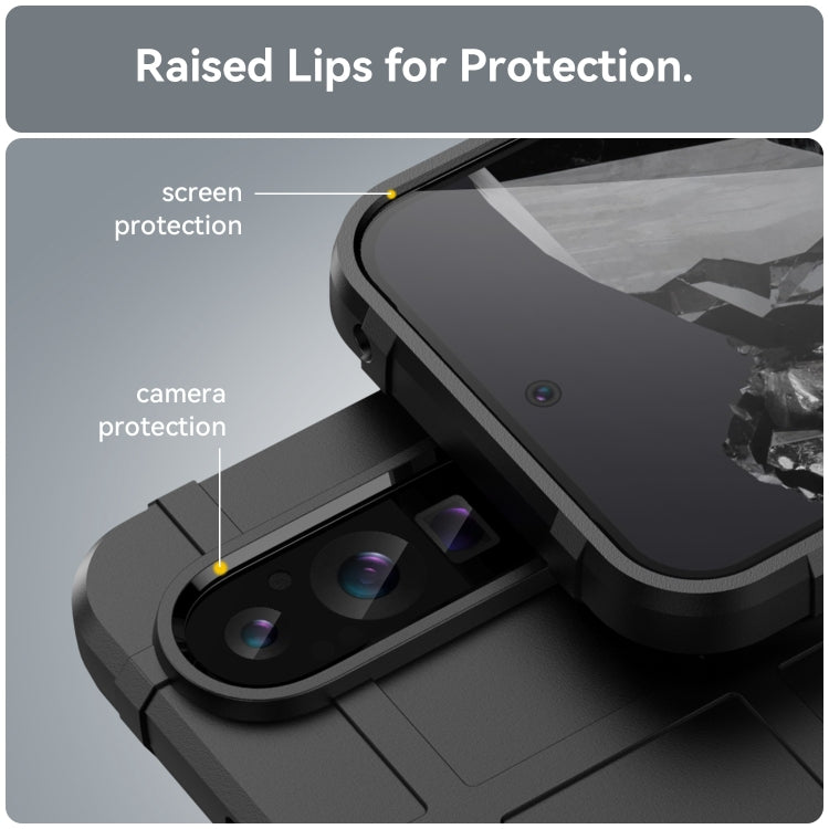 For Google Pixel 9 Pro Full Coverage Shockproof TPU Phone Case(Black) - Google Cases by PMC TechLife | Online Shopping South Africa | PMC TechLife | Buy Now Pay Later Mobicred