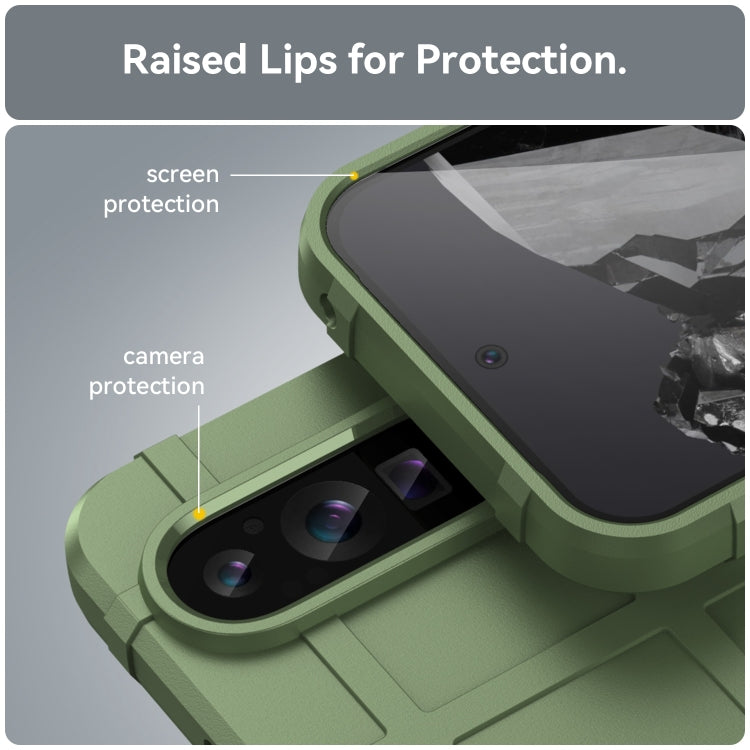 For Google Pixel 9 Pro Full Coverage Shockproof TPU Phone Case(Green) - Google Cases by PMC TechLife | Online Shopping South Africa | PMC TechLife | Buy Now Pay Later Mobicred