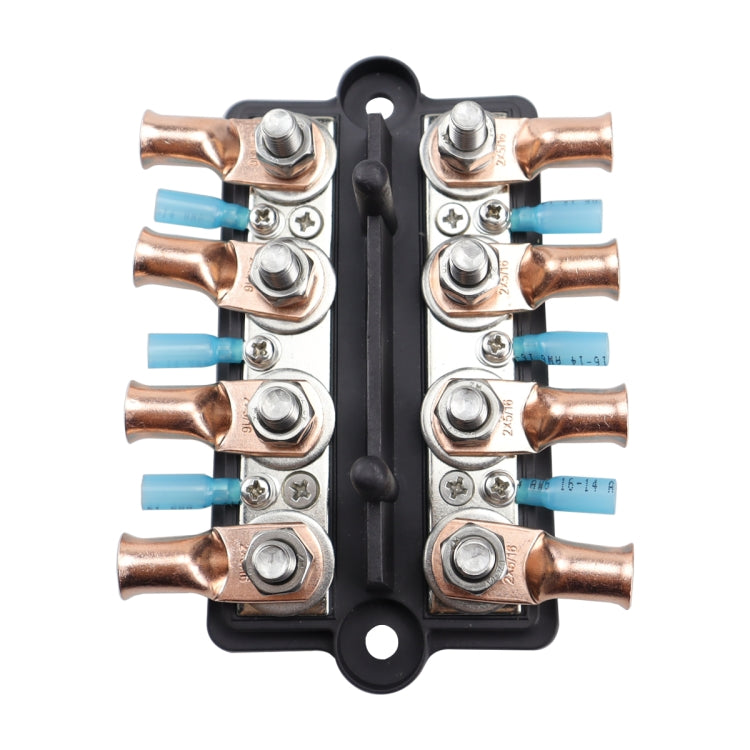 CP-4065 Double Row M8 Power Distribution Block Terminal Studs with Terminals(Black) - Booster Cable & Clip by PMC TechLife | Online Shopping South Africa | PMC TechLife | Buy Now Pay Later Mobicred