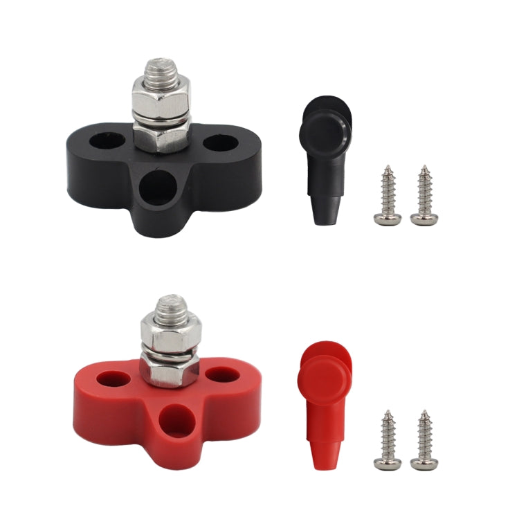 CP-4166 M8 Single Stud Battery Terminal(Black + Red) - Booster Cable & Clip by PMC TechLife | Online Shopping South Africa | PMC TechLife | Buy Now Pay Later Mobicred