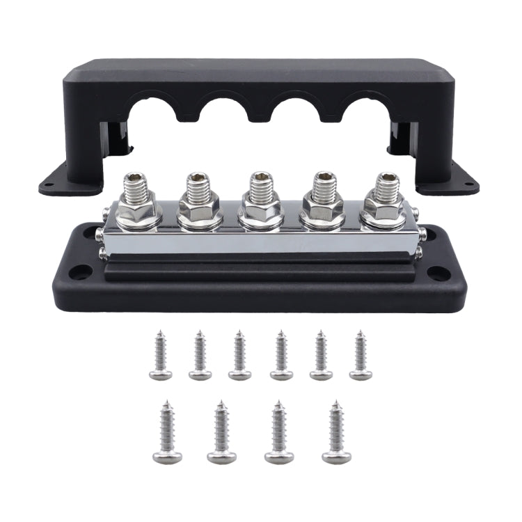 CP-4330-01 600A M10 Power Distribution Block Terminal Studs(Black) - Booster Cable & Clip by PMC Jewellery | Online Shopping South Africa | PMC Jewellery | Buy Now Pay Later Mobicred