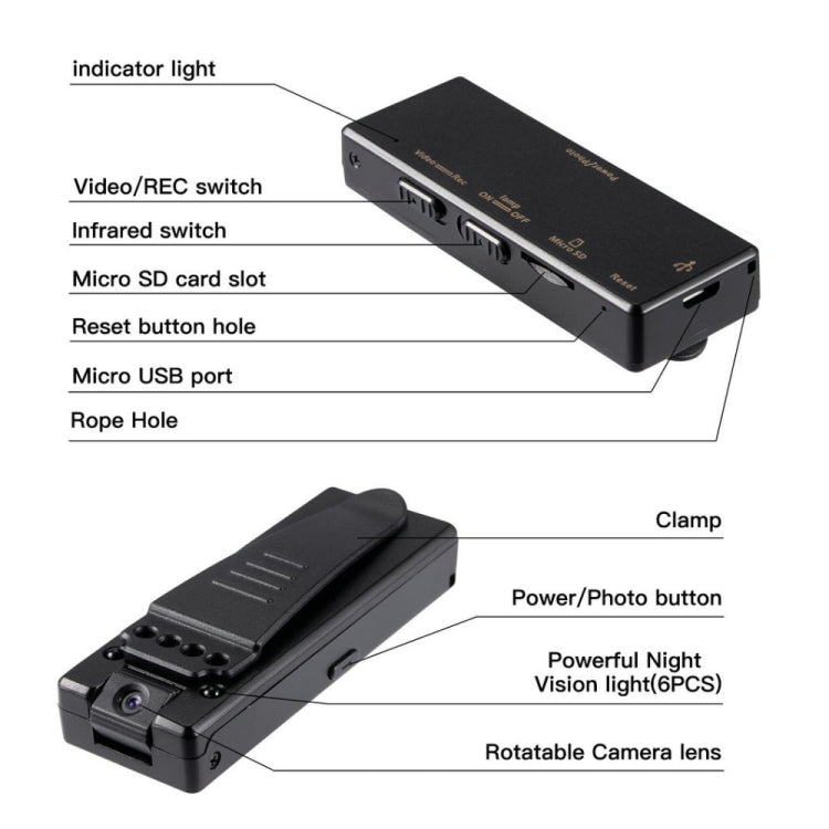 Z8 HD 1080P Surveillance Camera Recorder Pen with Clip(Black) - Digital Video Recorder by PMC TechLife | Online Shopping South Africa | PMC TechLife | Buy Now Pay Later Mobicred