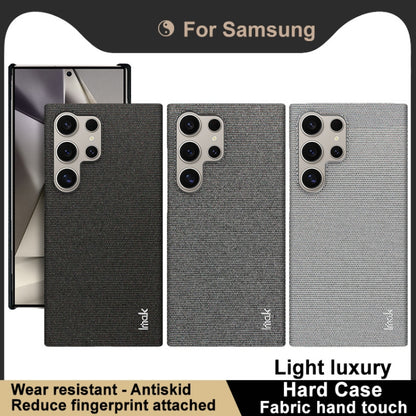 For Samsung Galaxy S24 Ultra 5G imak Ruiyi Series Cloth Texture PU + PC Phone Case(Light Grey) - Galaxy S24 Ultra 5G Cases by imak | Online Shopping South Africa | PMC Jewellery | Buy Now Pay Later Mobicred