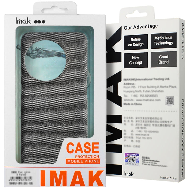 For Samsung Galaxy S24+ 5G imak Ruiyi Series Cloth Texture PU + PC Phone Case(Dark Grey) - Galaxy S24+ 5G Cases by imak | Online Shopping South Africa | PMC Jewellery | Buy Now Pay Later Mobicred