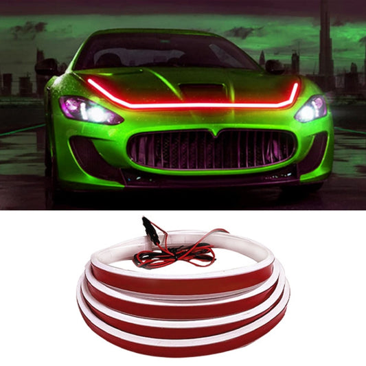 Car Startup Scan Through Hood LED Daytime Running Atmosphere Light, Length:1.8m(Red Light) - Running Lights by PMC Jewellery | Online Shopping South Africa | PMC Jewellery | Buy Now Pay Later Mobicred