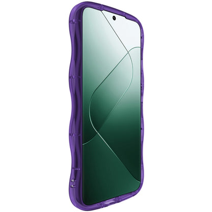 For Xiaomi 14 Pro 5G IMAK Wave Bubble Soft Shockproof Phone Case(Purple) - 14 Pro Cases by imak | Online Shopping South Africa | PMC Jewellery | Buy Now Pay Later Mobicred