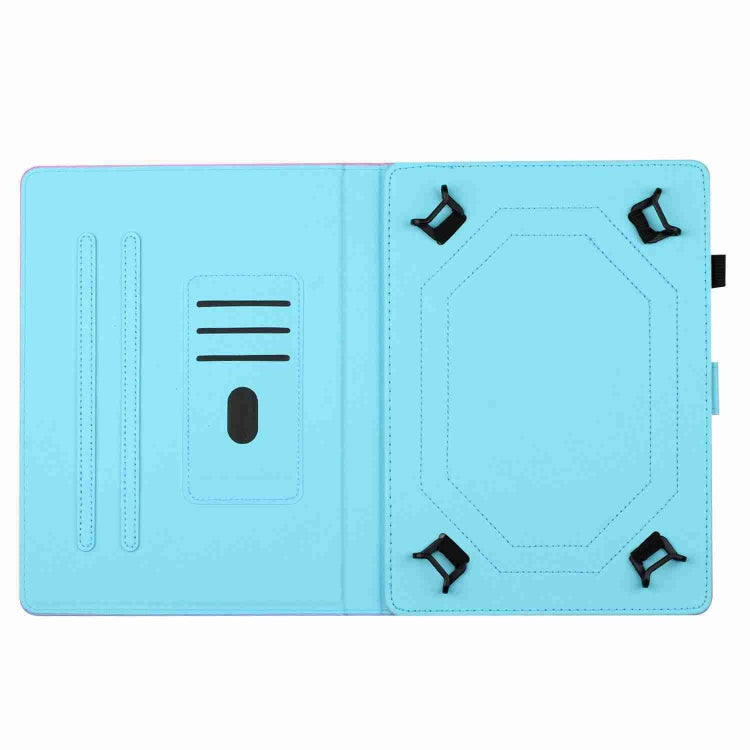 For 10 inch Universal Marble Pattern Stitching Leather Tablet Case(Purple Blue) - 10 - 11 inch by PMC TechLife | Online Shopping South Africa | PMC TechLife | Buy Now Pay Later Mobicred