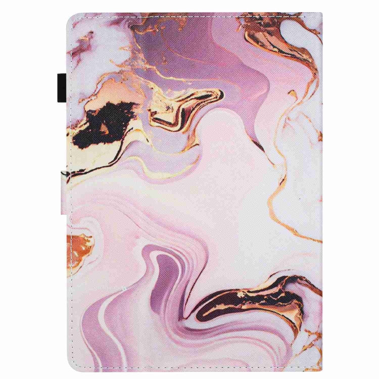 For 10 inch Universal Marble Pattern Stitching Leather Tablet Case(Gold Pink) - 10 - 11 inch by PMC TechLife | Online Shopping South Africa | PMC TechLife | Buy Now Pay Later Mobicred