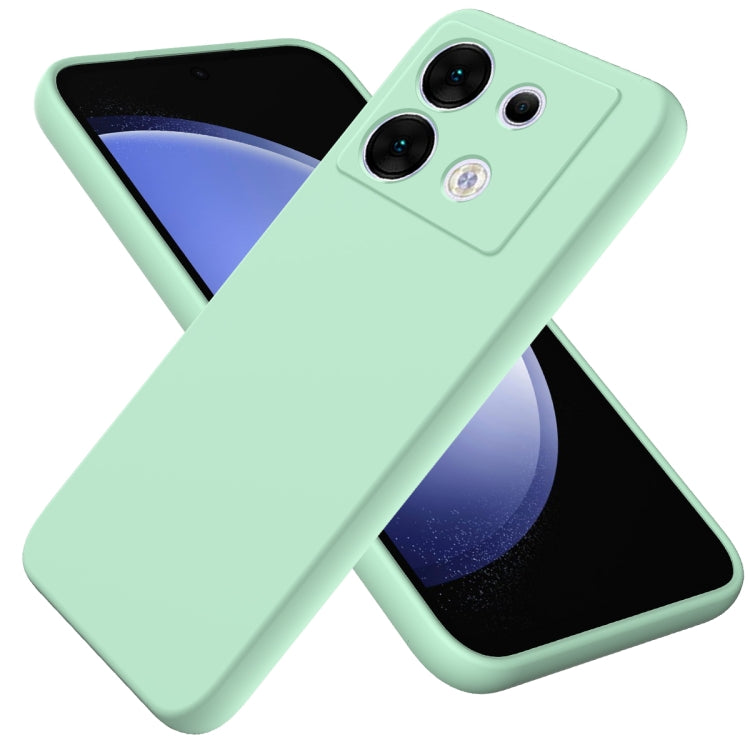 For Infinix Zero 30 5G Solid Color Liquid Silicone Dropproof Full Coverage Protective Case(Green) - Infinix Cases by PMC TechLife | Online Shopping South Africa | PMC TechLife