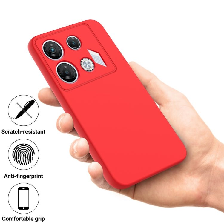 For Infinix GT 10 Pro Solid Color Liquid Silicone Dropproof Full Coverage Protective Case(Red) - Infinix Cases by PMC TechLife | Online Shopping South Africa | PMC TechLife