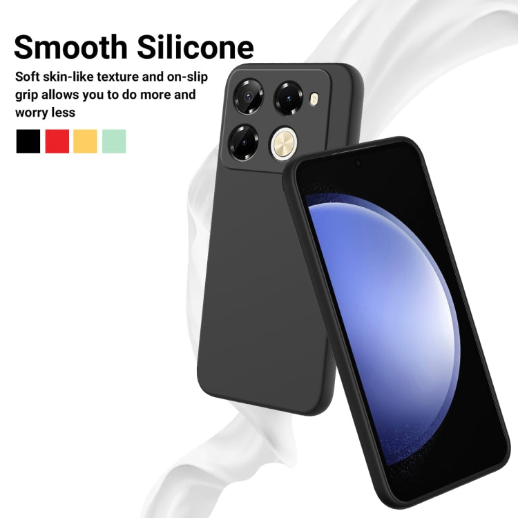 For Infinix Note 40 Pro 5G / 40 Pro+ 5G Solid Color Liquid Silicone Dropproof Full Coverage Phone Case(Black) - Infinix Cases by PMC TechLife | Online Shopping South Africa | PMC TechLife | Buy Now Pay Later Mobicred