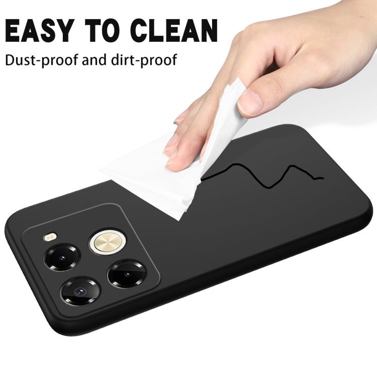 For Infinix Note 40 Pro 5G / 40 Pro+ 5G Solid Color Liquid Silicone Dropproof Full Coverage Phone Case(Black) - Infinix Cases by PMC TechLife | Online Shopping South Africa | PMC TechLife | Buy Now Pay Later Mobicred