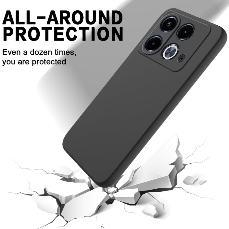 For Infinix Note 40 4G Solid Color Liquid Silicone Dropproof Full Coverage Protective Case(Black) - Infinix Cases by PMC TechLife | Online Shopping South Africa | PMC TechLife | Buy Now Pay Later Mobicred