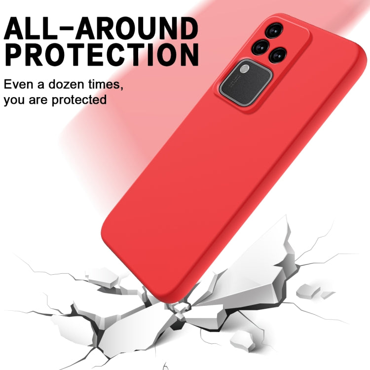 For vivo S18 / S18 Pro / V30 / V30 Pro Solid Color Liquid Silicone Dropproof Full Coverage Protective Case(Red) - S18 Cases by PMC Jewellery | Online Shopping South Africa | PMC Jewellery