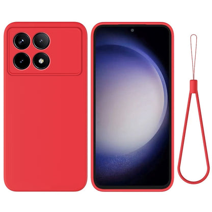 For Xiaomi Redmi K70/K70 Pro Solid Color Liquid Silicone Dropproof Full Coverage Phone Case(Red) - K70 Pro Cases by PMC Jewellery | Online Shopping South Africa | PMC Jewellery | Buy Now Pay Later Mobicred