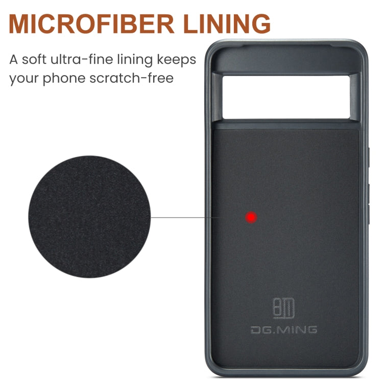 For Google Pixel 8 Pro DG.MING M5 Series Zip RFID Multi Card Detachable Leather Phone Case(Purple) - Google Cases by DG.MING | Online Shopping South Africa | PMC TechLife | Buy Now Pay Later Mobicred