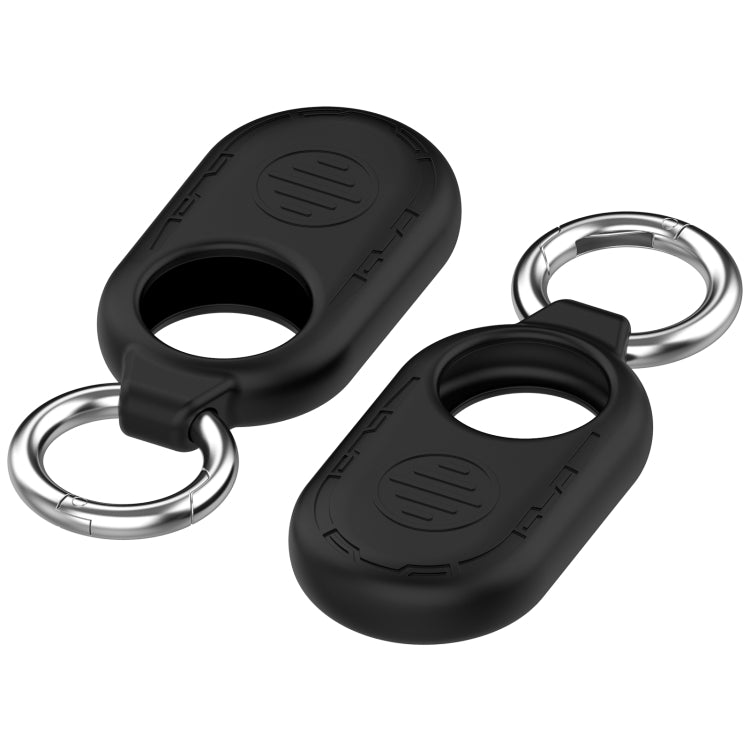 For Samsung Galaxy SmartTag 2 Location Tracker Portable Silicone Protective Case(Black) - SmartTag Accessories by PMC TechLife | Online Shopping South Africa | PMC TechLife