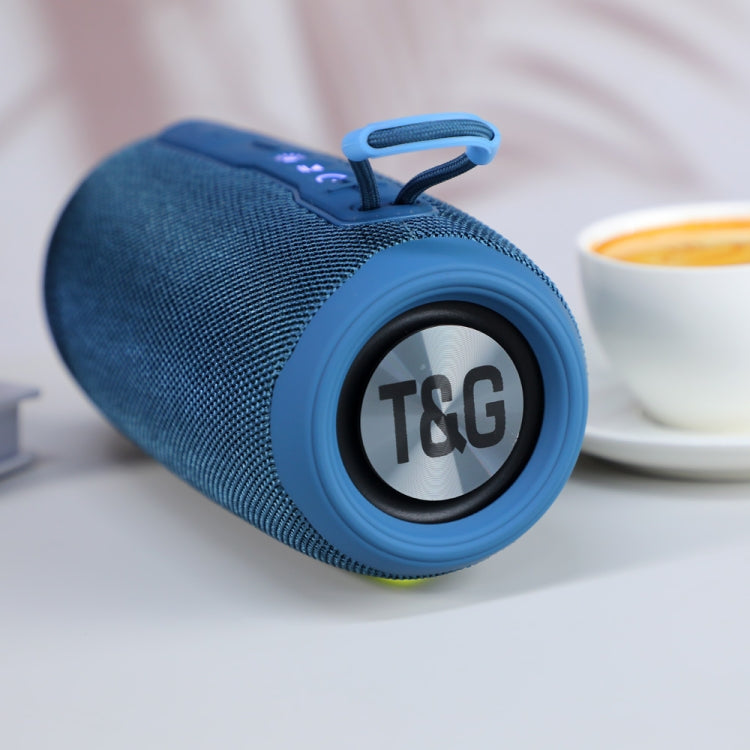 T&G TG663 Portable Colorful LED Wireless Bluetooth Speaker Outdoor Subwoofer(Blue) - Desktop Speaker by T&G | Online Shopping South Africa | PMC Jewellery | Buy Now Pay Later Mobicred