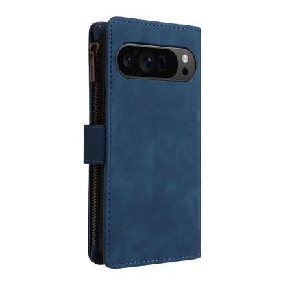 For Google Pixel 9 Pro Multifunctional Multi-Card Wallet Phone Leather Case(Blue) - Google Cases by PMC Jewellery | Online Shopping South Africa | PMC Jewellery | Buy Now Pay Later Mobicred